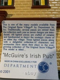 Department 56 McGuires Irish Pub