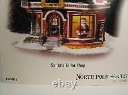 Department 56 NORTH POLE SERIES Santa's Tailor Shop #56793 Lighted Retired