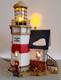 Department 56 New England Village Chesapeake Bay Light #4025269 With Cord TESTED