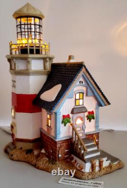 Department 56 New England Village Chesapeake Bay Light #4025269 With Cord TESTED