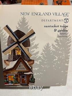 Department 56 New England Village Nantucket Tulips and Garden 4050954 New RARE