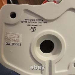 Department 56 North Pole Better Watch Out Coal Mine Illuminated Building