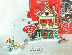 Department 56 North Pole LTD Gift Set of 2 Candle-Light Inn Welcoming Christmas