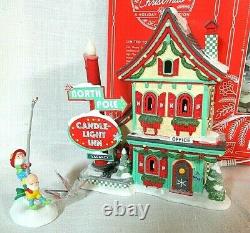 Department 56 North Pole LTD Gift Set of 2 Candle-Light Inn Welcoming Christmas