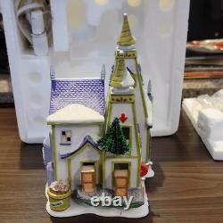 Department 56 North Pole Series Real Artificial Tree Factory Porcelain Lighted