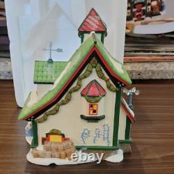 Department 56 North Pole Series Reindeer Stables Rudolph Illuminated Porcelain