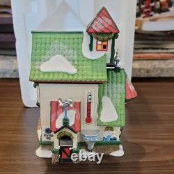 Department 56 North Pole Series Reindeer Stables Rudolph Illuminated Porcelain