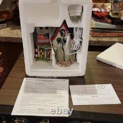 Department 56 North Pole Twinkle Brite Tree Factory Illuminated Porcelain House