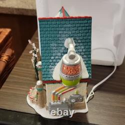 Department 56 North Pole Twinkle Brite Tree Factory Illuminated Porcelain House