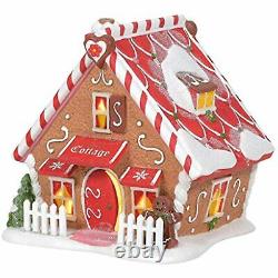 Department 56 North Pole Village Ginger's Cottage Gingerbread House Lit 6005428