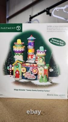 Department 56 North Pole Village Yummy Gummy Gumdrop Factory Lit Building