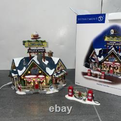Department 56 Original Snow Village, Long Haul Truck Stop, With Original Box