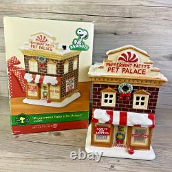 Department 56 Peanuts Peppermint Patty's Pet Palace Christmas Village With Box
