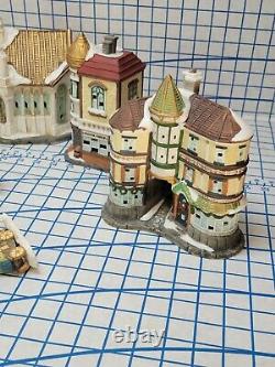 Department 56 RARE 1994 Mercuries Village Set, Light Up, Church, Post, Cottage