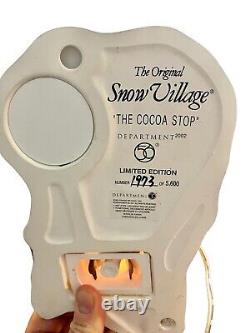Department 56 Rare THE COCOA STOP The Original Snow Village Collectible Retired