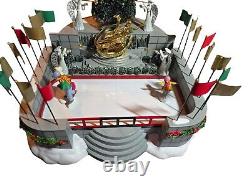 Department 56 Rockefeller Center Plaza Skating Rink Christmas Village NYC video