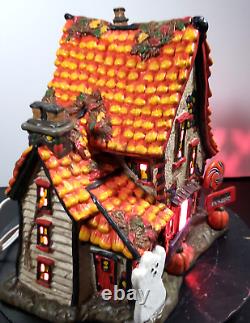 Department 56 SWEET TRAPPINGS COTTAGE Halloween Witch's Candy House (Lit) NEW