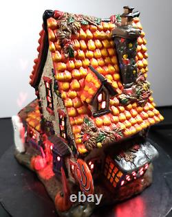 Department 56 SWEET TRAPPINGS COTTAGE Halloween Witch's Candy House (Lit) NEW