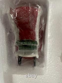 Department 56 Santa's Sleigh Maker Lighted Interior Scene with Santas New Sleigh