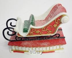 Department 56 Santa's Sleigh Maker (Set of 2) 2006 #56950 RETIRED Tested Works
