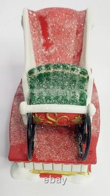 Department 56 Santa's Sleigh Maker (Set of 2) 2006 #56950 RETIRED Tested Works