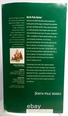 Department 56 Santa's Sleigh Maker (Set of 2) 2006 #56950 RETIRED Tested Works