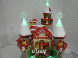 Department 56 Santa's Snowflake Palace #6005430 Tested Works Perfectly