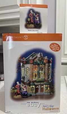 Department 56 Set Zelda's Wax Museum and Madame Zelda. Snow Village Halloween