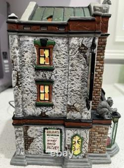 Department 56 Set Zelda's Wax Museum and Madame Zelda. Snow Village Halloween