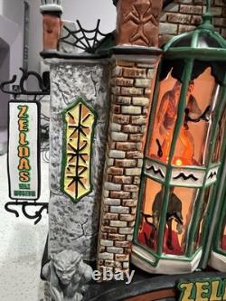 Department 56 Set Zelda's Wax Museum and Madame Zelda. Snow Village Halloween
