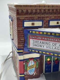 Department 56 Snow Christmas Village Cinema 56 Retired 2001 With Box