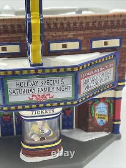 Department 56 Snow Christmas Village Cinema 56 Retired 2001 With Box