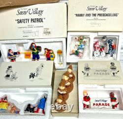 Department 56 Snow Village Accessories Lot of 10 Different Boxes, Includes Taxis