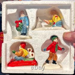 Department 56 Snow Village Accessories Lot of 10 Different Boxes, Includes Taxis