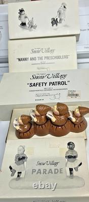 Department 56 Snow Village Accessories Lot of 10 Different Boxes, Includes Taxis