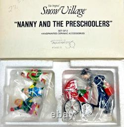 Department 56 Snow Village Accessories Lot of 10 Different Boxes, Includes Taxis