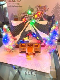 Department 56 Snow Village Brite Lites Holiday House 6003131 has box intact