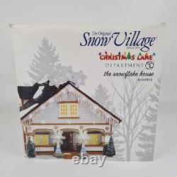 Department 56 Snow Village Christmas Lane The Snowflake House 4044854 Retired