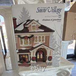 Department 56 Snow Village Christmas at Grandma's House Building Boxed