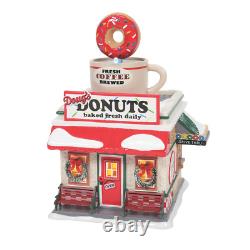 Department 56 Snow Village DOUG'S DONUT SHOP Lit Building