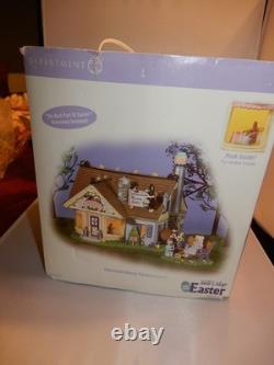 Department 56 Snow Village Easter Chocolate Bunny Factory Ceramic House 2004