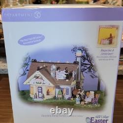 Department 56 Snow Village Easter Chocolate Bunny Factory Ceramic House 2004