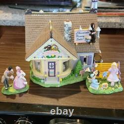 Department 56 Snow Village Easter Chocolate Bunny Factory Ceramic House 2004