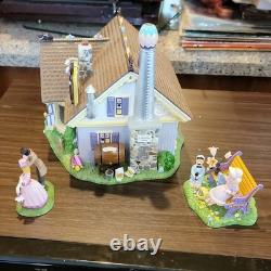 Department 56 Snow Village Easter Chocolate Bunny Factory Ceramic House 2004
