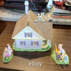 Department 56 Snow Village Easter Chocolate Bunny Factory Ceramic House 2004