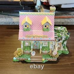 Department 56 Snow Village Easter Egg Painting Studio Illuminated House 2005