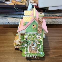 Department 56 Snow Village Easter Egg Painting Studio Illuminated House 2005