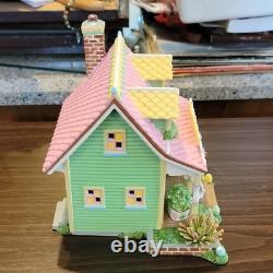Department 56 Snow Village Easter Egg Painting Studio Illuminated House 2005