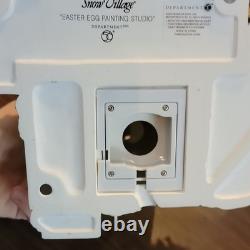 Department 56 Snow Village Easter Egg Painting Studio Illuminated House 2005