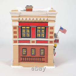 Department 56 Snow Village Engine 223 Fire House Lit Building 8.62 Inch